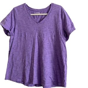 Eddie Bauer XXL V-Neck purple T-Shirt